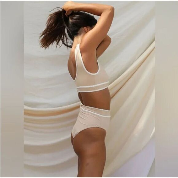 NEW Stone fox swim free people juniper high waisted bikini‎ bottoms, size M - Picture 5 of 15